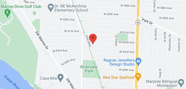 map of 1770 W 62ND AVENUE